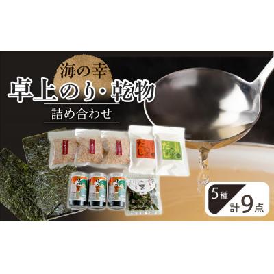 ふるさと納税 徳島市 海の幸 9点 卓上のり・乾物 詰合せ【AV010】