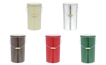 米びつ トタンの米びつ 10kg キャスター付 渡辺金属工業 バケツ職人が作る オバケツ ライスストッカー キッチン キッチン用品 計量付き 米 保存 保存容器 防虫 トタン 蓋付き 米櫃 兵庫 兵庫県 姫路 姫路市　お届け：2025年2月以降順次発送予定 赤