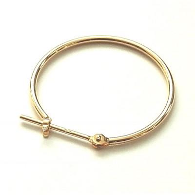 ふるさと納税 昭和町 K18　フープピアス　111790　　　　　　　太さ1.0mm ・直径20.0mm |  | 01