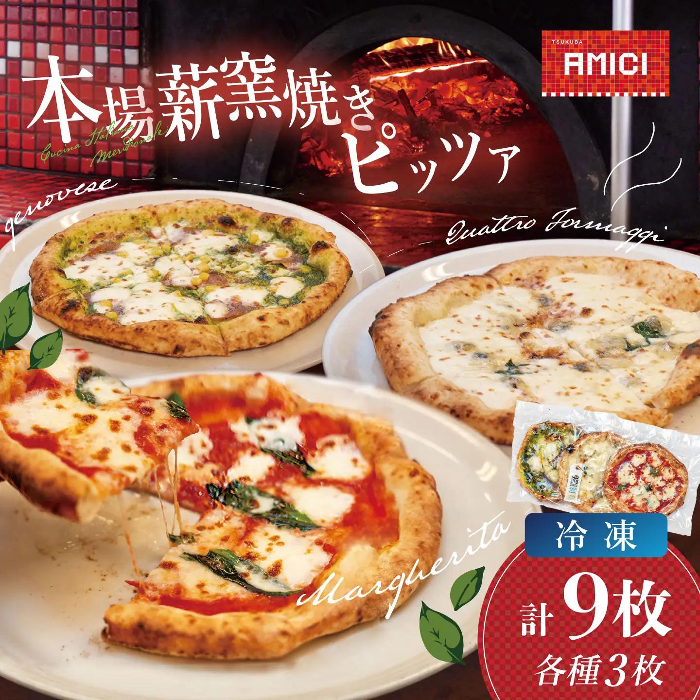 ピザ 冷凍 ナポリピッツァ 200g×3種 9枚 ピザ