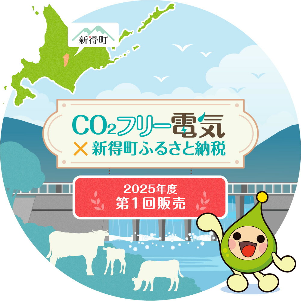 【ふるさと納税】新得町産CO2フリーの電気 10,000円コース　※お申込前に申込条件を必ずご確認ください【AJ-1001】 楽天スーパーSALE 9月開催