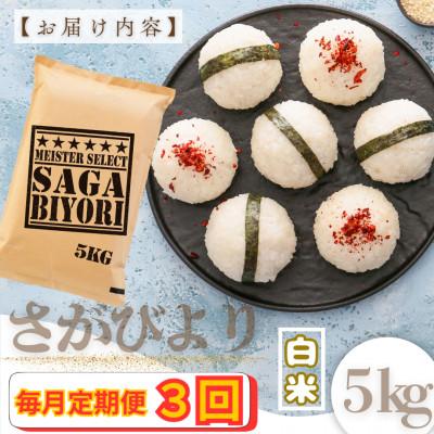 ふるさと納税 大町町 【毎月定期便】『さがびより』白米5kg(大町町)全3回 |  | 03