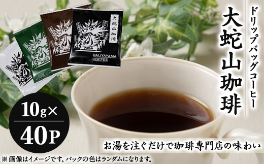 
                  大蛇山珈琲 ドリップバッグコーヒー 10g×40P【1090789】
                