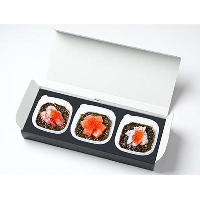 ふるさと納税 越前町 越前　海鮮ぶっかけの具 3種(かに・サーモン・甘えび)