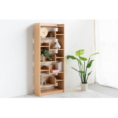 ふるさと納税 大川市 RIDE ライド 75シェルフ ライトブラウン(幅75高さ182) |  | 01