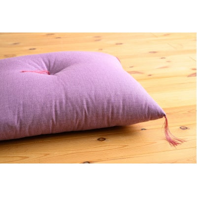 紬ローズパープル小座布団45cm×45cm　1枚【1633320】