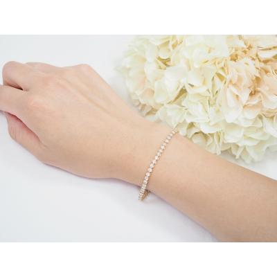 ふるさと納税 甲府市 K18YG 3.00ctダイヤモンドテニスブレスレットP2711 |  | 01