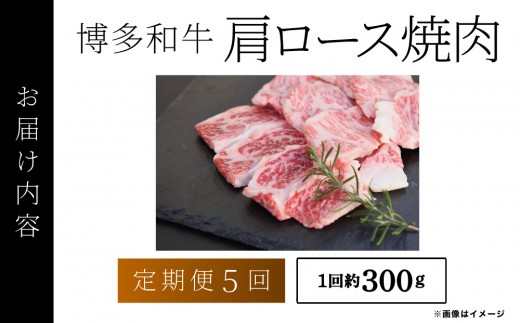 ≪定期便・全5回≫博多和牛 肩ロース焼肉