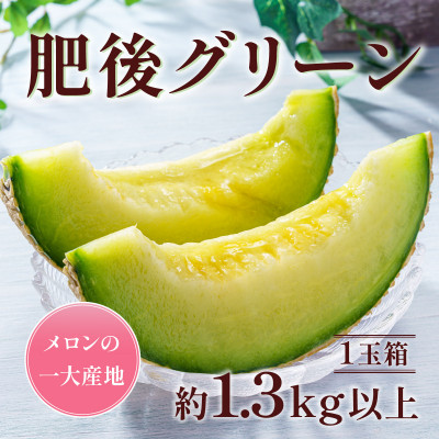 熊本県産肥後グリーンメロン1玉 約1.3kg(宇城市)【配送不可地域：離島】【1612962】