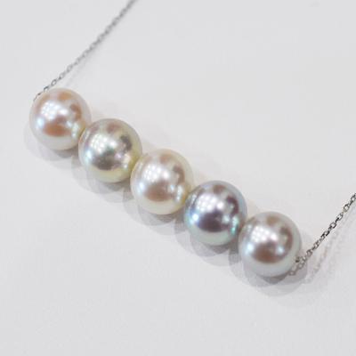 ふるさと納税 天草市 あこや真珠 ナチュラル 無調色 ネックレス 8mm - 8.5mm K18WG_S101-416 |  | 02