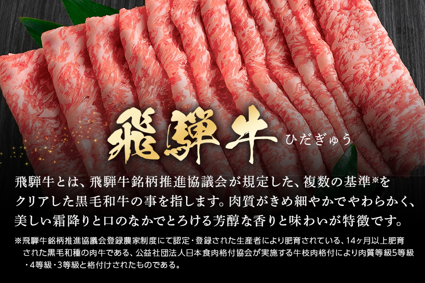【冷蔵配送】飛騨牛 モモ スライス 500g 和牛 A5 牛肉 しゃぶしゃぶ すき焼き