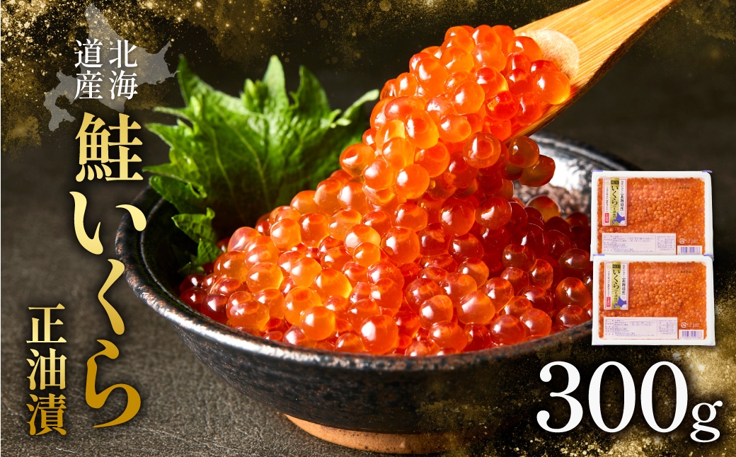 
                  北海道産　鮭いくら正油漬　300g(150g×2個)_ イクラ いくら いくら醤油漬け イクラ醤油漬け 鮭いくら さけ サケ 小分け 海鮮 魚卵 北海道 斜里町 人気 ふるさと 
                