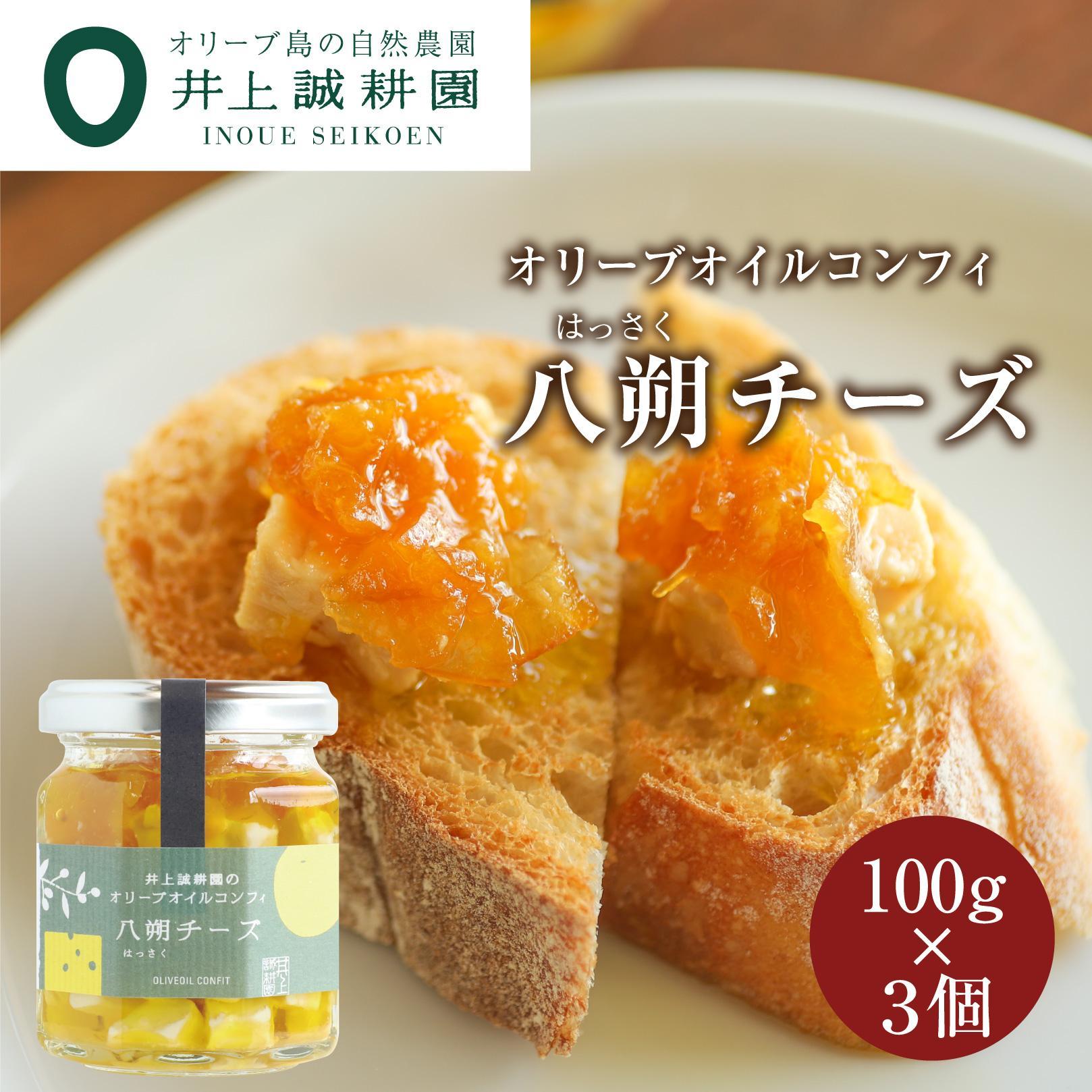 【ふるさと納税】【井上誠耕園】オリーブオイルコンフィ 八朔チーズ 100g 3個セット | 食品 乳製品 加工食品 人気 おすすめ 送料無料