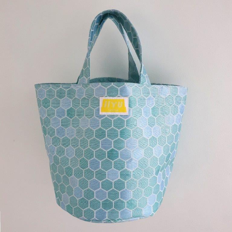 IIYU TEXTILE オケバック＆フロセンウォレット＆木桶(オリジナル焼印入) ブルー