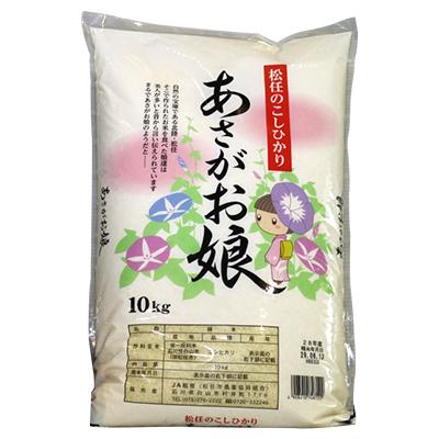 ふるさと納税 白山市 令和6年産【松任のこしひかり】あさがお娘　10kg