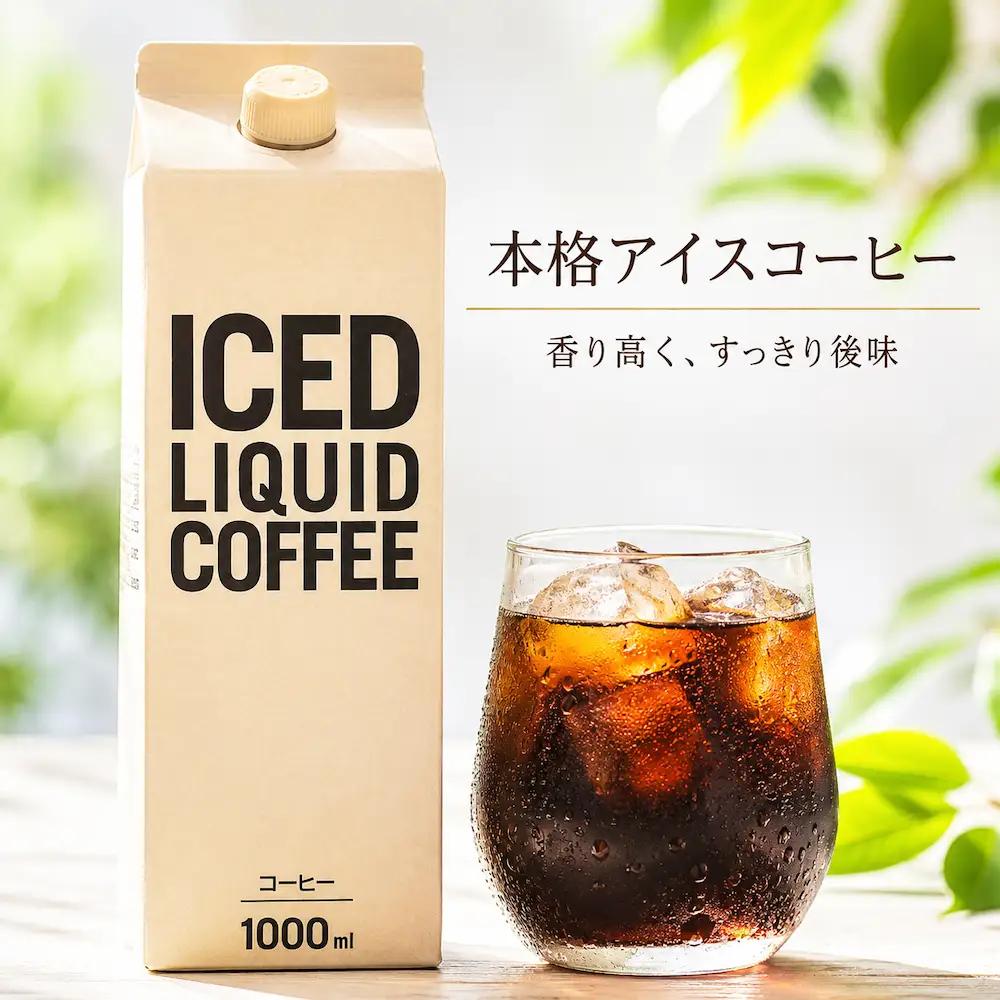 コーヒー リキッドアイスコーヒー 6本 無糖