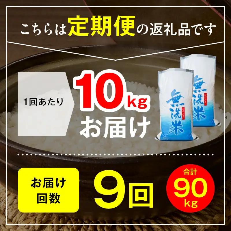 延岡産ヒノヒカリ（無洗米）10kg 9ヶ月定期便 N0218-YJ005