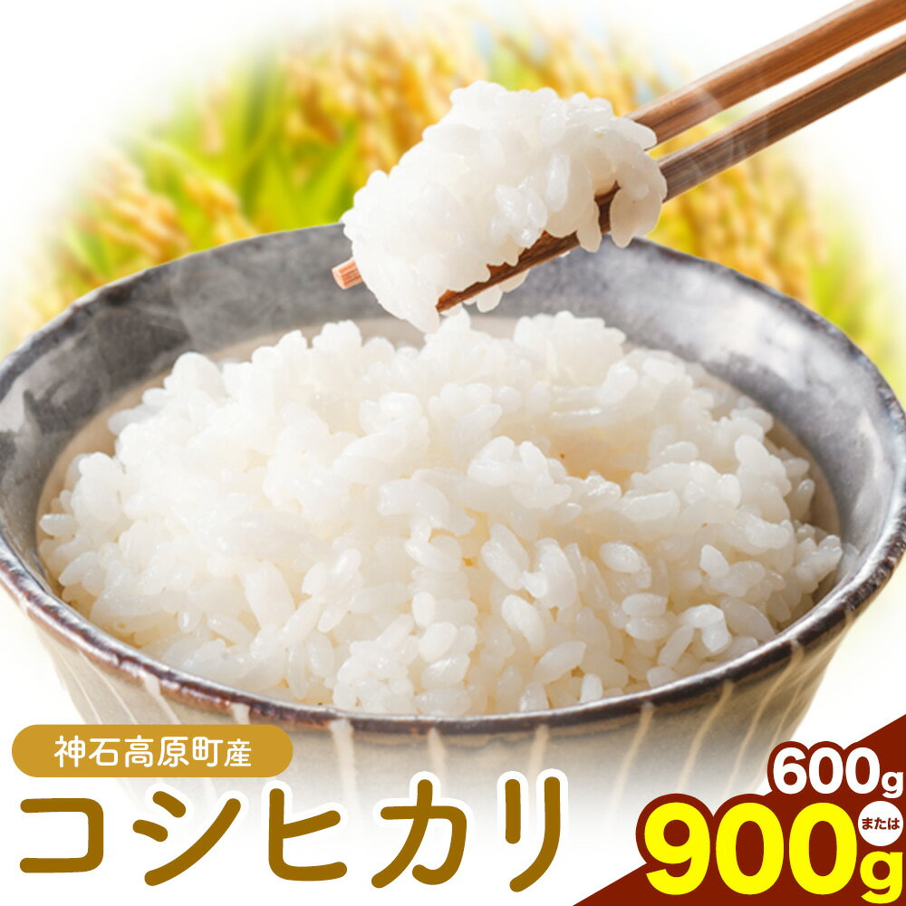 【ふるさと納税】神石高原町産 コシヒカリ 米 選べる 600g 900g 株式会社ヴィレッジホーム光末《30日以内に出荷予定(土日祝除く) 》お米 白米 ご飯 ごはん 白ご飯 白飯 国産 コメ 広島県 神石高原町