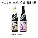 【ふるさと納税】日本酒 かたふね 純米大吟醸・純米吟醸 720mlセット 酒 アルコール セット プレゼント ギフト 新潟　お届け：準備でき次第、順次発送致します。