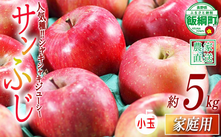 
                  りんご サンふじ ( 小玉 ) 家庭用 5kg 松澤農園 沖縄県への配送不可 2026年11月下旬頃から2027年2月下旬頃まで順次発送予定 令和8年度収穫分 長野県 飯綱町 [0717]
                