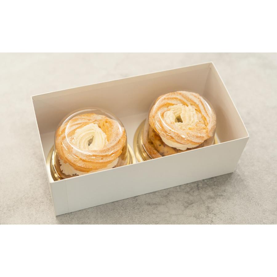 ＜レストランヒロミチ＞来迎寺在来種そば粉＆韃靼そば、うろこやのし梅のパリブレスト2個入り