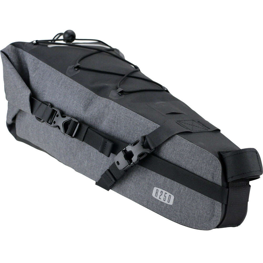 【ふるさと納税】R250 防水サドルバッグ2 ハイブリッド ラージ グレー/ブラック