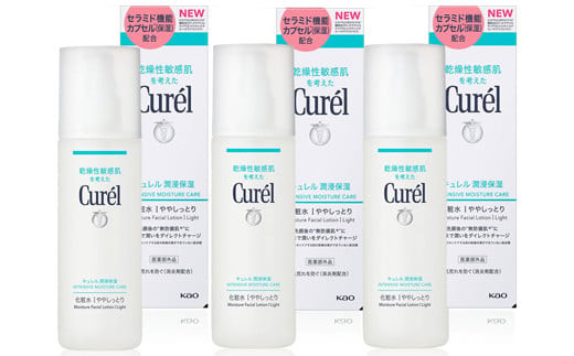 花王 キュレル 潤浸保湿 化粧水I　ややしっとり　3個セット【化粧品 コスメ 敏感肌 乾燥 紫外線 セラミドケア 乾燥肌 保湿ケア 保湿 低刺激 キュレル ローション 潤浸保湿 医薬部外品 肌荒れ スキンケア 潤い 神奈川県 小田原市 】 142069_EJ012VC01