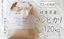 【ふるさと納税】BE-18【12カ月定期便】岐阜県産コシヒカリ 10kg(合計120kg)