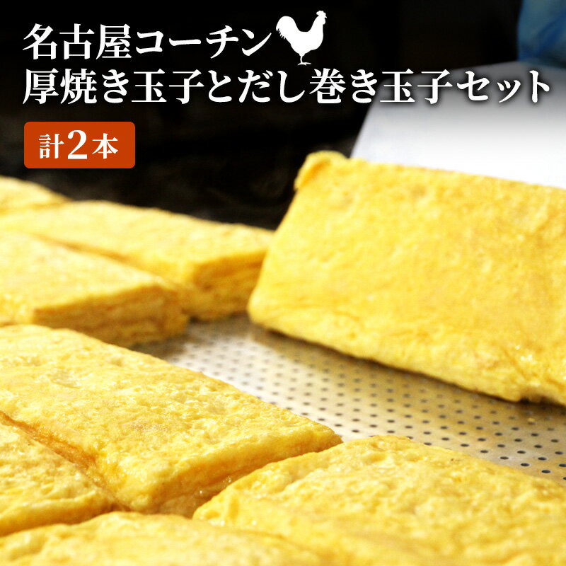 【ふるさと納税】名古屋コーチンの厚焼き玉子と名古屋コーチンのだし巻き玉子セット (計2本)