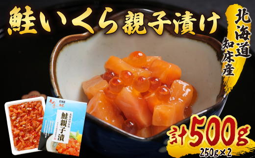 北海道知床産 鮭いくら親子漬け(250g×2) SHM010