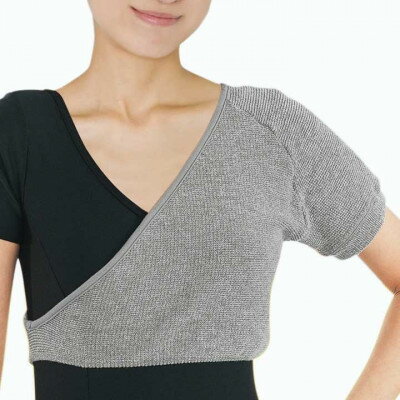 【ふるさと納税】日本製 備長炭 EM-Xらくらく肩保温サポーター片方用 グレー(かぶりタイプ) (4977-262)【1326085】