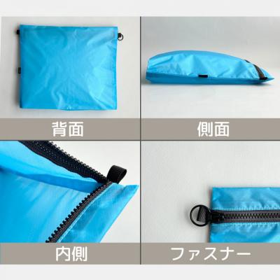 ふるさと納税 名古屋市 【水色】B5が入る軽いナイロンフラットポーチ　バッグインポーチ |  | 03