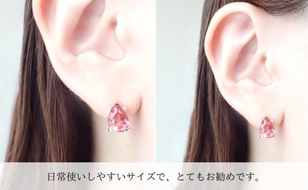 Degodd デゴッド　ピンクトパーズ　ドロップピアス  天然石ピアス ピアス　天然石アクセサリー　ピンク　揺れないピアス　小振りピアス　アクセサリー　レディースアクセサリー　ジュエリー　ニッケルフリ