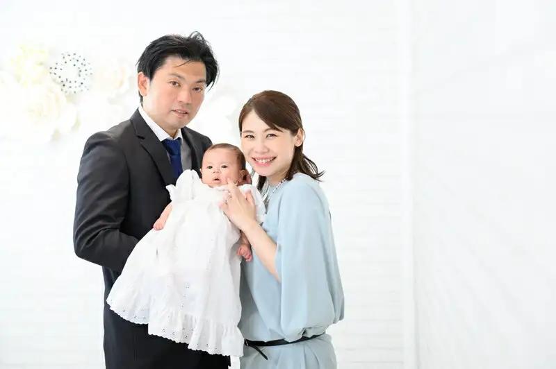 お宮参り撮影（お祝い着衣装付き・フォーマル写真３カット付き）【お宮参り フォーマル フォト 誕生記念 赤ちゃん プレゼント 撮影 記念写真 伝統行事 スタジオ撮影 神奈川県 小田原市 撮影 撮影】