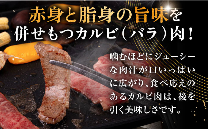 【全12回定期便】壱岐牛 カルビ（バラ）400g（焼肉）《壱岐市》【中津留】[JFS044] カルビ バラ 焼肉 焼き肉 BBQ 牛肉 牛 肉 赤身 定期便 228000 228000円