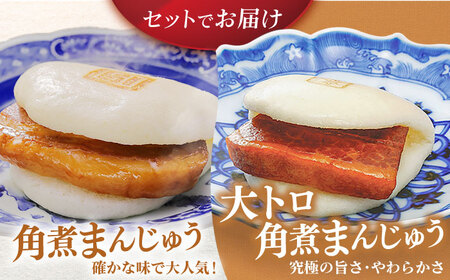 【全6回定期便】角煮まんじゅう10個 (箱)・大とろ角煮まんじゅう10個 (箱) 豚肉 東坡肉 ふわふわ ほかほか 五島市 / 岩崎本舗 [PFL023]