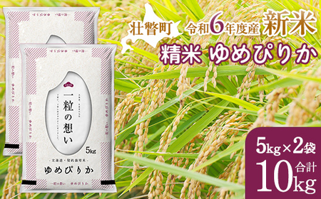 【新米】【令和6年産米】北海道壮瞥産 ゆめぴりか 5kg×2袋 米 北海道米 ゆめぴりか 【 ふるさと納税 人気 おすすめ ランキング 新米 米 お米 コメ こめ ゆめぴりか 精米 白米 ごはん ご飯 壮瞥産 北海道 壮瞥町 送料無料 】 SBTE026