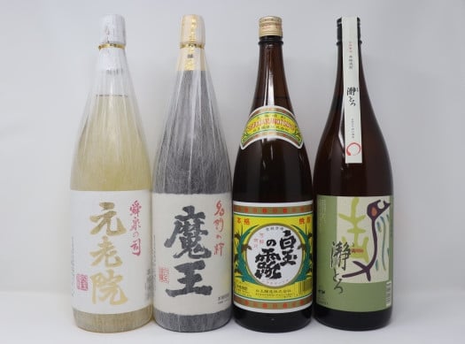 
                  No.4052-3 魔王・白玉の露・瀞とろ・元老院 一升瓶4本セット
                