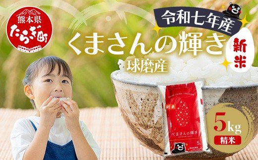 
            【令和7年度産 新米】球磨産 くまさんの輝き 精米 5kg 白米 お米 こめ ライス 米 新米 熊本県 多良木町 036-0203
          