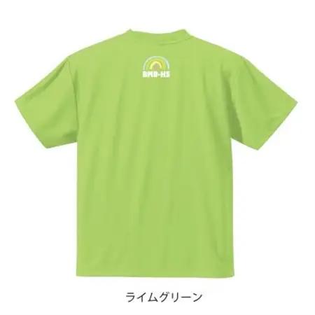 JTTA公認　卓球ユニフォーム【男女兼用(ドライ):150サイズ】ネバーバックダウンB　ライム【1657965】