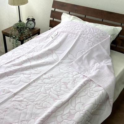 ふるさと納税 泉大津市 日本製　タオルケット　シングル　140×190cm　1枚　ピンク　N-JK25-3020PI