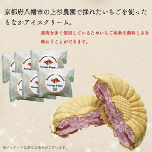 いちごもなかアイスクリーム 6個入り アイスクリーム 苺 上杉農園