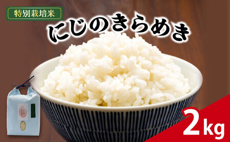 米 にじのきらめき 2kg 農家直送 特別栽培米 お米 精米 静岡県 藤枝市