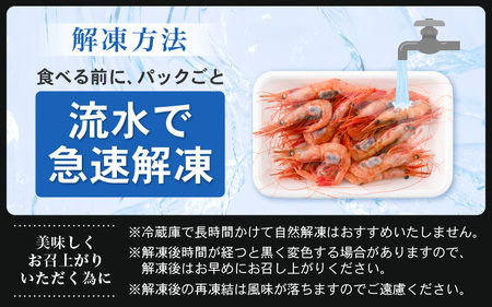 お刺身 セット 甘海老 250g × 2P ＆ 本まぐろ 赤身 100g × 1P 【福井県 冷凍 小分け 刺身 えび エビ 海老 マグロ 鮪】 [e04-a101]