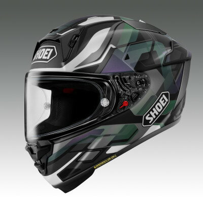 【ふるさと納税】SHOEIヘルメット【X-Fifteen VALION(BLACK/SILVER)】L チケット付【配送不可地域：離島・沖縄県】【1709057】