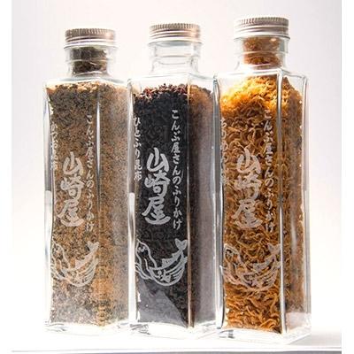 ふるさと納税 茨木市 山崎屋オリジナル 昆布、ちりめん山椒、かつお昆布3種のひとふり昆布詰め合わせセット |  | 02