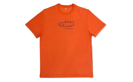 nanpu イトウ Tシャツ M サイズ  オレンジ 北海道 南富良野町 限定デザイン オリジナル
