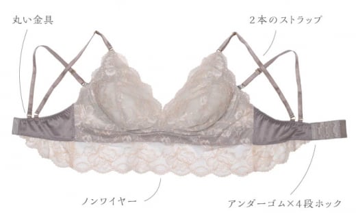 【サイズML.ショーツフルバック】【ナイトブラ】FINAL FORM ブラジャー＆ショーツセット Ivory yvesju イヴジュ イヴジュビリー ブラジャー ノンワイヤー ナイトブラ 育乳 下着 