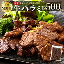 【ふるさと納税】ヤマジュウの特製タレ漬け！牛ハラミ肉500g【6回定期便】牛 ハラミ 焼肉 味付き 定期便 送料無料 yj089