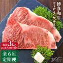 【ふるさと納税】【全6回定期便】博多和牛 牛肉 サーロイン ステーキ 500g（250g×2枚）＜株式会社MEAT PLUS＞那珂川市 定期便 牛肉 肉 黒毛和牛 ブランド牛 国産 BBQ バーベキュー▽希少部位 レア 記念日 料理 定期便 黒毛和牛 国産牛 [GBW017] 118000 118000円